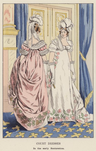 Robes de cour, au début de la Restauration - François Courboin