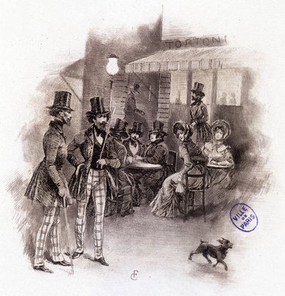 Illustration de « Profil de grisette » appartenant au Recueil « Mimi de Pinson » par Alfred de Musset - François Courboin