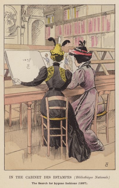 Au Cabinet des Estampes, Bibliothèque Nationale, la recherche des modes d
