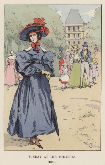 Dimanche aux Tuileries, 1831 - François Courboin
