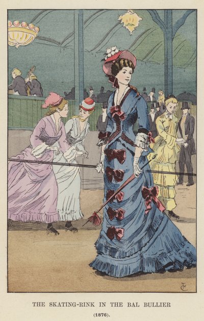 La Patinoire au Bal Bullier, 1876 - François Courboin