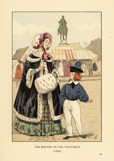 Les échoppes sur le Pont Neuf, Paris - François Courboin