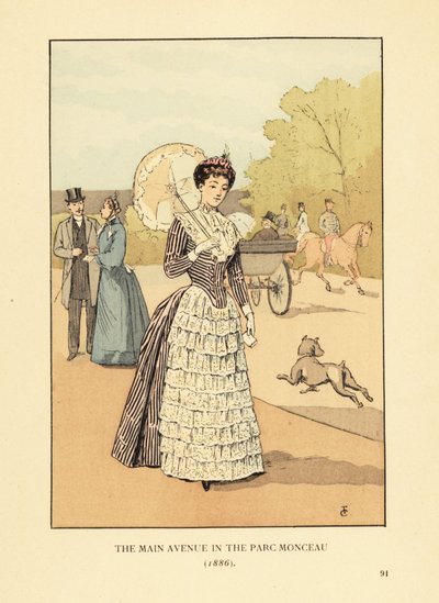 La grande avenue du Parc Monceau - François Courboin