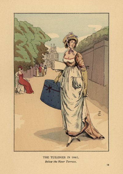 Promenade dans les Tuileries, en dessous de la terrasse du fleuve - François Courboin