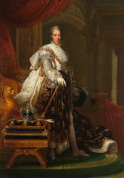 French: Charles X en habits de sacre Charles X of France - François Gérard