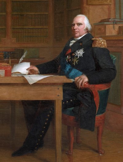 Le roi Louis XVIII dans son cabinet de travail des Tuileries - François Gérard