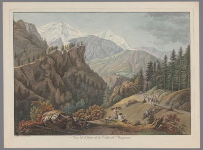 Vue de la vallée de Chamonix - François Guillaume Lardy (possibly)