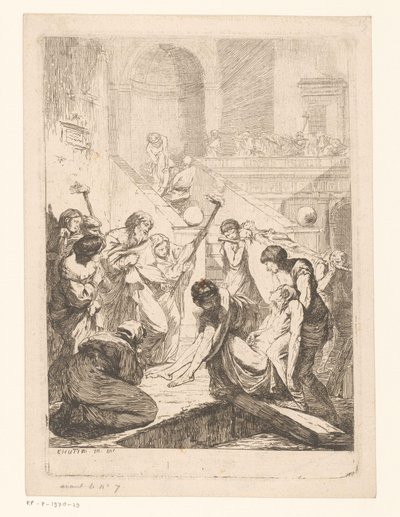Enterrement des morts (Les sept œuvres de miséricorde) - François Hutin