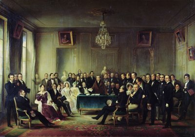 François Andrieux (1759-1833) lisant sa tragédie 