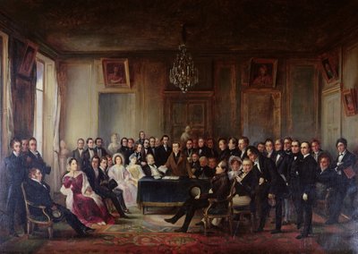 François Andrieux (1759-1833) lisant sa tragédie 