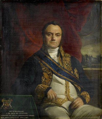 Portrait de Léonard Pierre Joseph, vicomte du Bus de Gisignies, commissaire général - François Joseph Navez
