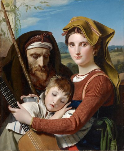 Famille de bergers romains dans la Campagne, 1823 - François Joseph Navez