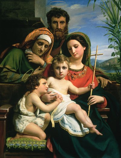 La Sainte Famille avec les saints Jean-Baptiste et Élisabeth, 1823 - François Joseph Navez