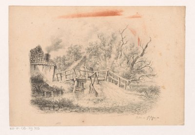 Paysage avec pont - François Joseph Pfeiffer (II)