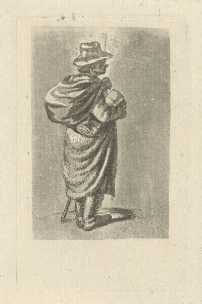 Voyageur avec un sac sur le dos - François Joseph Pfeiffer (II)