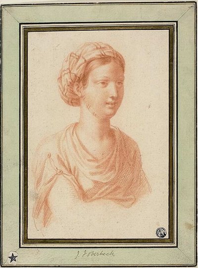 Buste de femme avec turban - François Le Moyne