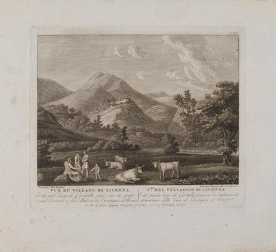 Vue du Village de Licenzo (no. VI) - François Morel