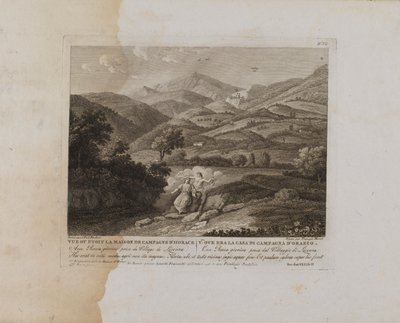 Vue ou Etoit la Maison de Campagne d