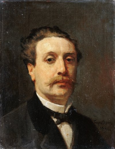 Portrait de Guy de Maupassant - François Nicolas Auguste Feyen Perrin