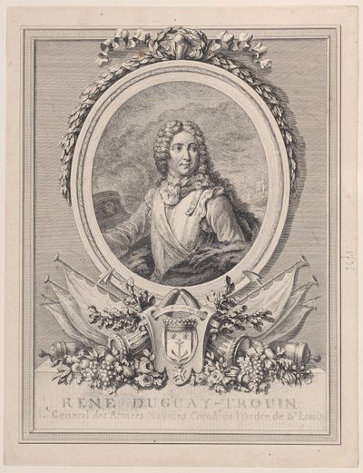 Portrait de René Duguay-Trouin, Lieutenant-Général des Armées Navales du Roi - François Nicolas Barthélemy Dequevauviller