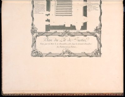 Plan du Lit de Justice - Francois Nicolas Martinet