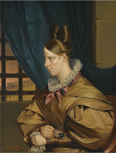 Duchesse de Berry emprisonnée au Château de Blaye, fin des années 1830 - François Nicolas Riss