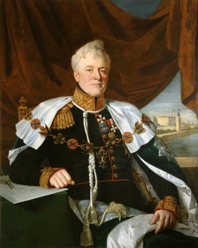Portrait du prince Dmitriy Vladimirovich Golitsyn 1771-1844 - François Nicolas Riss
