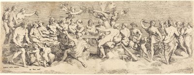 Le festin de mariage de Cupidon et Psyché - François Perrier after Raphael