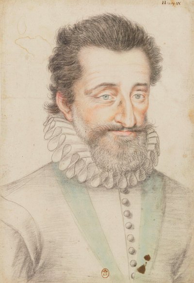 Portrait dessiné du roi Henri IV - François Quesnel