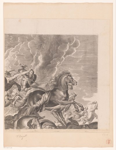 Combat entre Amazones et Grecs (partie en haut à droite) - François Ragot