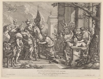 Jephthé accueilli par sa fille - François Tortebat