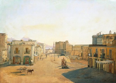 Largo del Castello avec la Lanterne du Molo Pier à Naples - François Vervloet