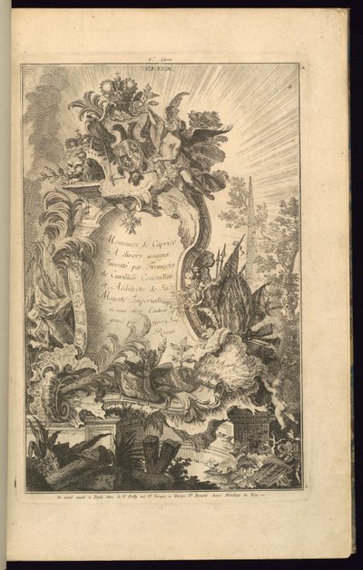 Conception pour cartouche - François de Cuvilliés the Elder