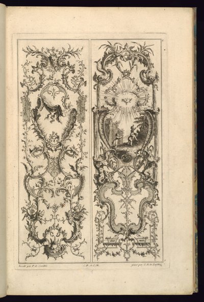 Conception pour deux panneaux - François de Cuvilliés the Elder