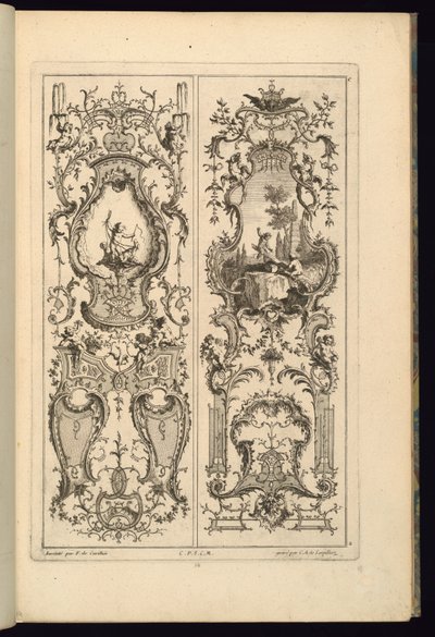 Conception pour deux panneaux - François de Cuvilliés the Elder