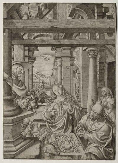 Adoration des bergers - Frans Crabbe van Esplegem