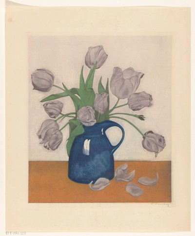 Tulipes dans une cruche - Frans Everbag (signed by artist)