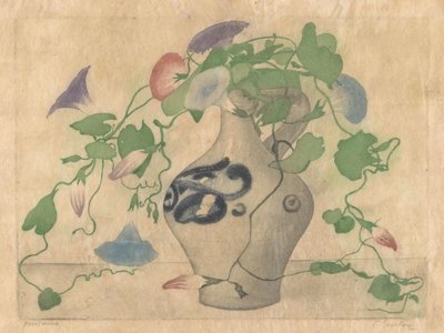 Liseron dans une cruche en terre cuite - Frans Everbag (signed by artist)