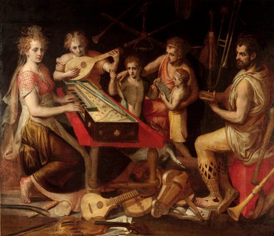 Caractères de la musique ancienne entourés d