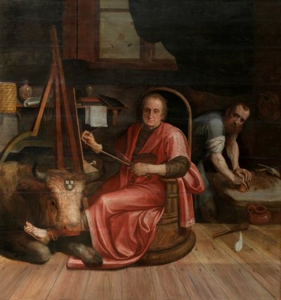 Saint Luc peignant la Madone - Frans Floris