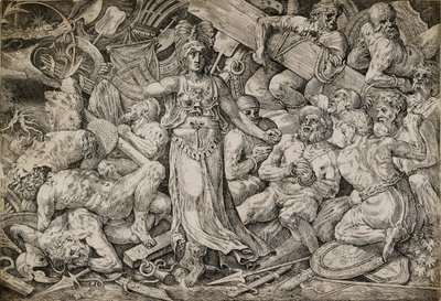 Victoria entourée de Prisonniers et de Trophées - Frans Floris