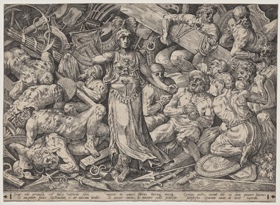 Victoire entourée de prisonniers et de trophées - Frans Floris the Elder