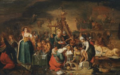 La cuisine des sorcières, début du 17ème siècle - Frans Francken the Younger