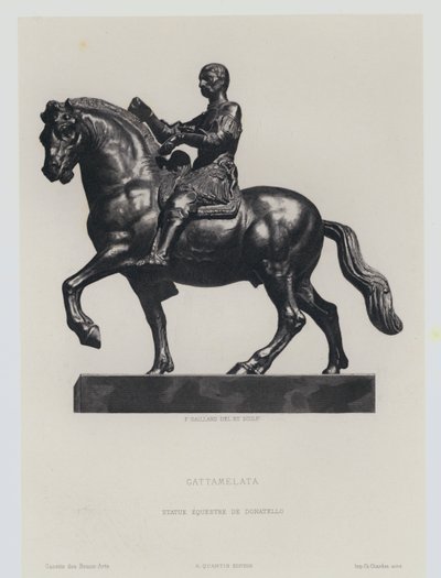 Figure équestre en bronze du condottiere de la Renaissance italienne Gattemalata, par Donatello - Frans Gaillard