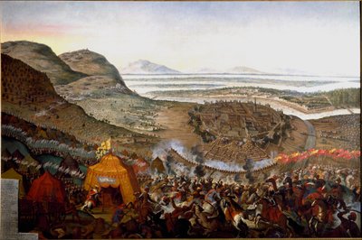 Vue de la Bataille de Vienne le 12/09/1683 sur la colline de Kahlenberg - Frans Geffels