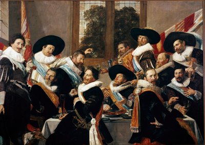 Banquet des officiers du Corps de Saint Adrien de Haarlem - Frans Hals