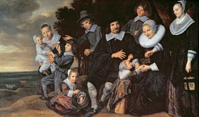 Groupe familial dans un paysage, c.1647-50 - Frans Hals