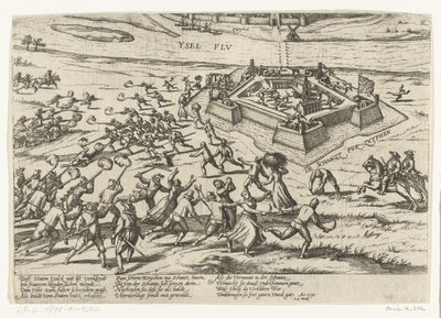 Prise du fort près de Zutphen, 1591 (Serie 10: Nederlandse en Buitenlandse Gebeurtenissen, 1587-1612) - Frans Hogenberg (workshop of)