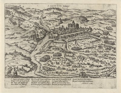 Siège de Saint-Quentin, 1557 S. Quintin belägert Série 2: Événements aux Pays-Bas, 1555-1558 (série) - Frans Hogenberg