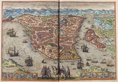 Byzance. Constantinopolis De: Civitates Orbis Terrarum, 1572 - Frans Hogenberg